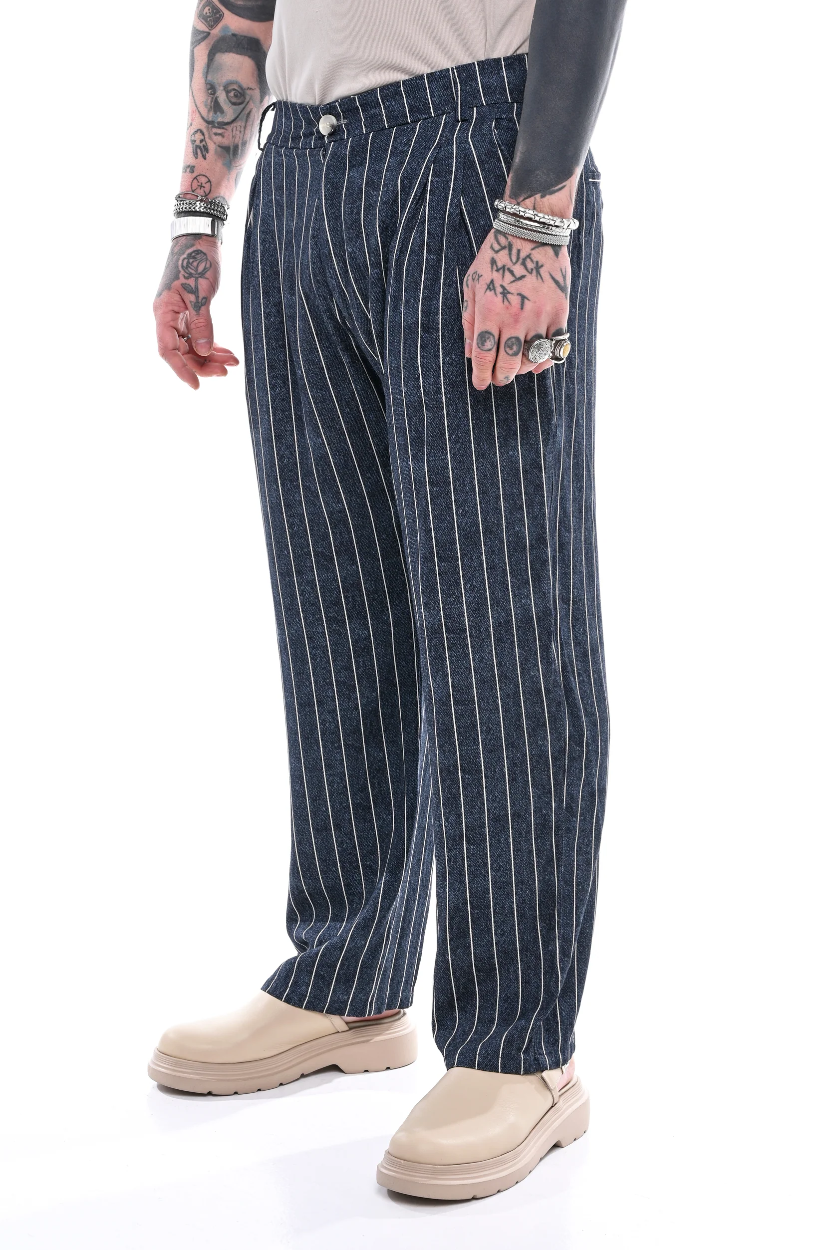 Iconic Stripe Trousers - Image 2