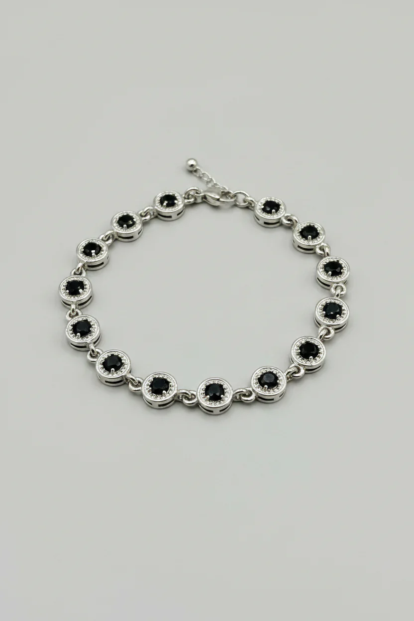 Obsidian Orbit Bracelet
